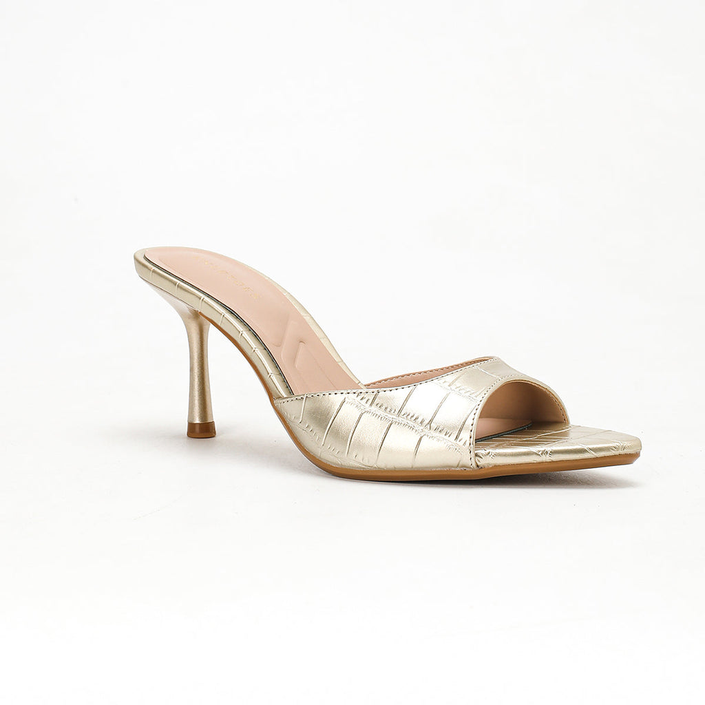 Orlina - Gold Kitten Heels